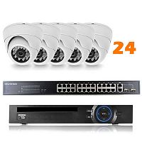 �������� ��������������� IP 2�� Ps-Link KIT-A224IP-POE 24 ������ ��� ���������