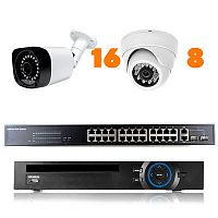 �������� ��������������� IP 2�� Ps-Link KIT-B2816IP-POE �� 24 ������