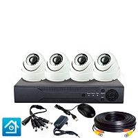 �������� ��������������� AHD 2�� Ps-Link KIT-A204HDV / 4 ������