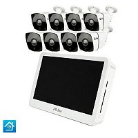 �������� ��������������� IP 5�� Ps-Link KIT-C508IP-POE-LCD / 8 ����� / ������� 10" / ������� POE