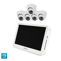 �������� ��������������� IP 5�� Ps-Link KIT-A505IP-POE-LCD / 5 ����� / ������� 10" / ������� POE