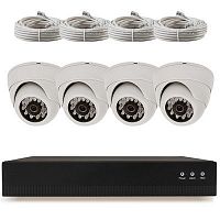 �������� ��������������� IP 2�� Ps-Link KIT-A204IP-POE / 4 ������ / ������� POE