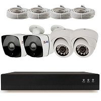 �������� ��������������� IP 2�� Ps-Link KIT-B204IP-POE / 4 ������ / ������� POE