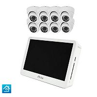�������� ��������������� IP 5�� Ps-Link KIT-A508IP-POE-LCD / 8 ����� / ������� 10" / ������� POE