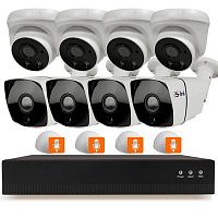 �������� ��������������� IP 2�� Ps-Link KIT-B208IPMX-POE 4 ������ ��� ��������� � ���������� 4 ��� �����
